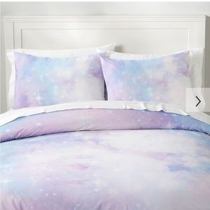 Pottery Barn Teen Full/Queen Supernova Duvet Cover and Two Standard Shams